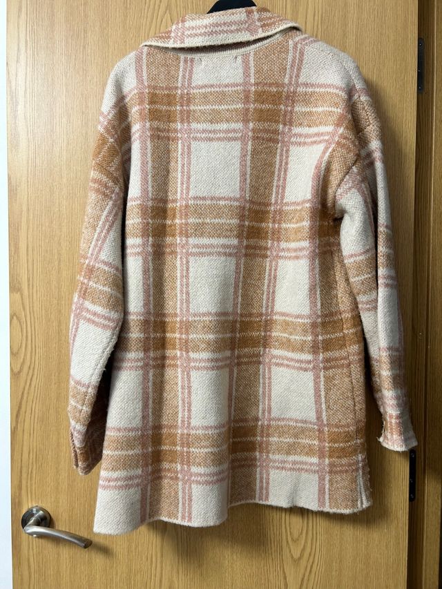 Cárdigan oversize cuadros Primark Talla S