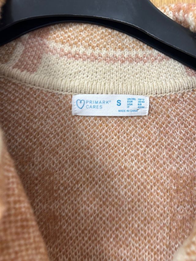 Cárdigan oversize cuadros Primark Talla S