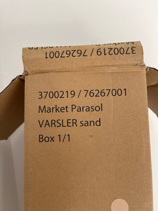 Sombrilla de mercado VARSILER 320cm arena