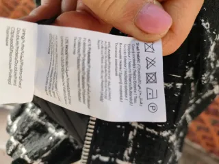 Giacca PIECES donna fantasia scozzese nera M