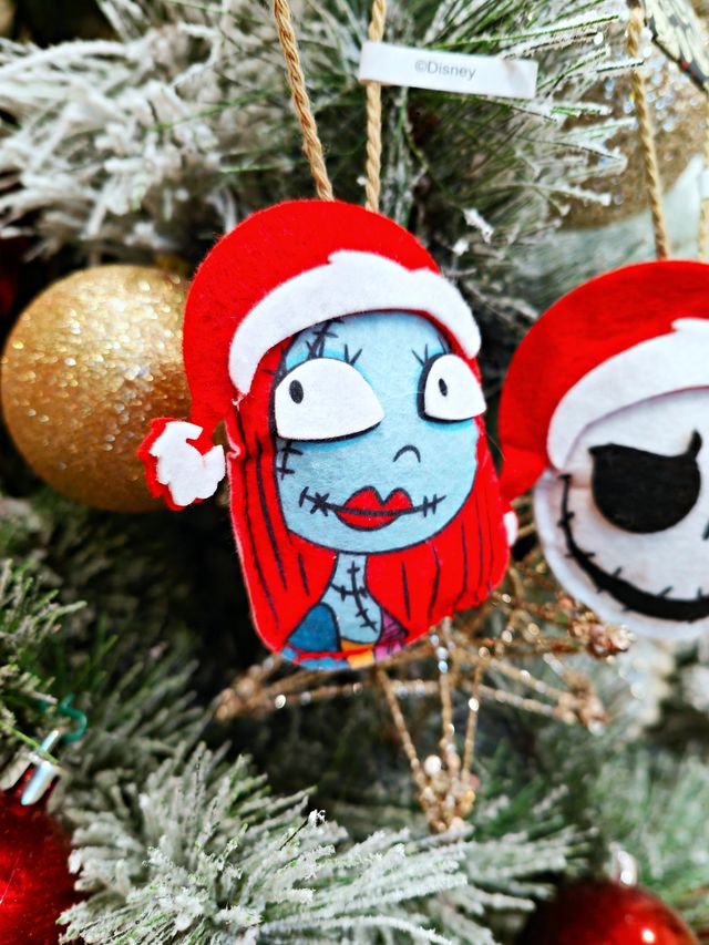 Pack Jack y Sally Adornos Árbol Navidad Disney