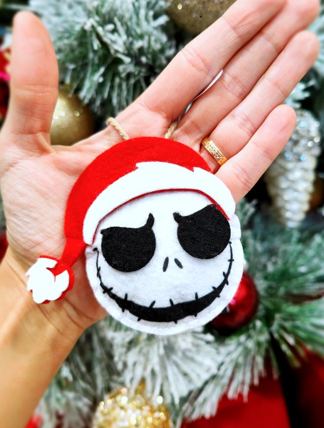 Pack Jack y Sally Adornos Árbol Navidad Disney