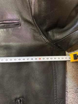 Chaqueta Cuero 100% Springfield Negra Talla S-M