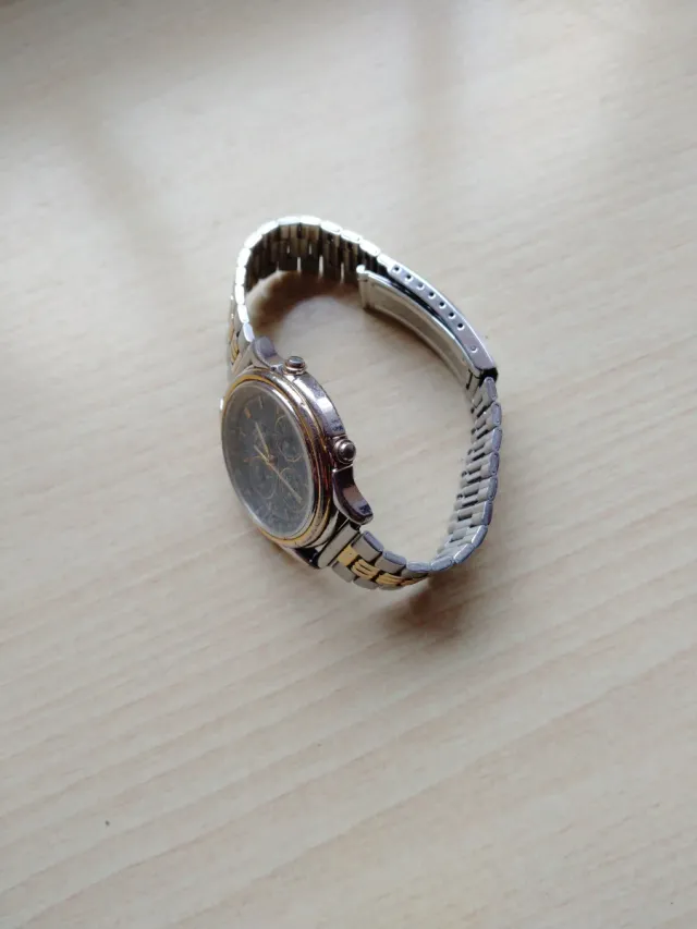 Reloj Racer Cronógrafo Azul y Dorado