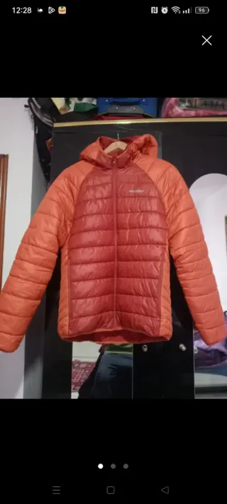 Plumas Lefties Talla L Naranja y Rojo