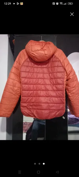 Plumas Lefties Talla L Naranja y Rojo