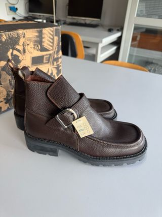 Scarponcini uomo Docksteps marrone pelle