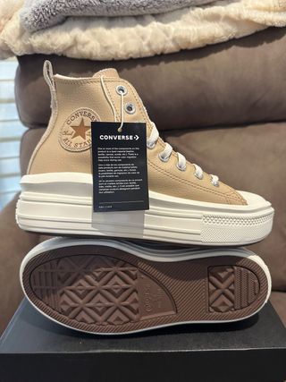 Converse Chuck Taylor Move Piel Marrón Talla 38