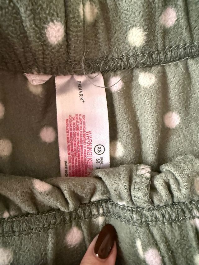 Pijama Primark Verde Lunares
