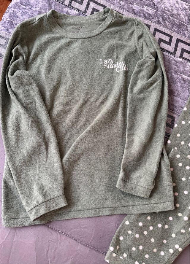 Pijama Primark Verde Lunares