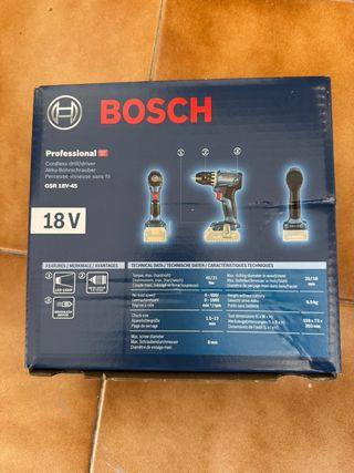 Taladro Bosch GSR 18V-45 Profesional