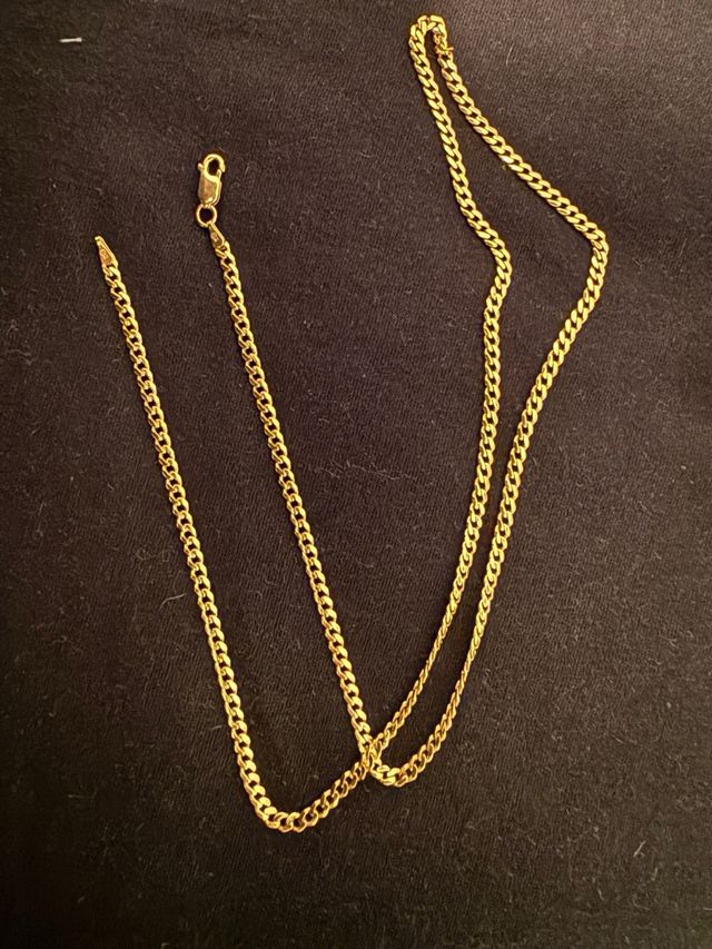 Cadena de oro 18k mide 60cm pesa 19,60 gramos