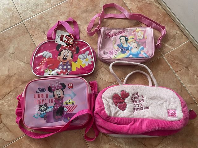 Set di 4 borse per bambini per ragazze