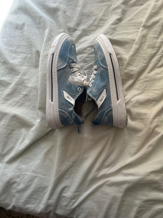 Zapatillas vintage azul denim