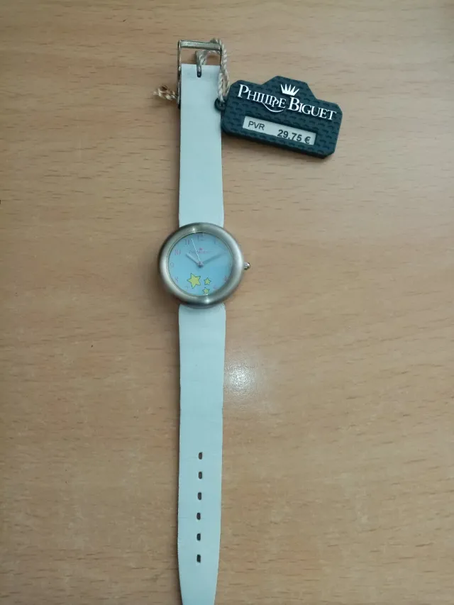 Reloj Philippe Biguet Mujer Cuarzo Blanco/Dorado