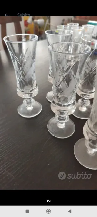 Bicchieri cristallo decorati