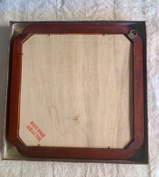 CUADRO CHINO CON DIBUJO EN TÉCNICA WOODBURNING