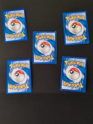 Lotto 5 carte Pokémon rare vecchie