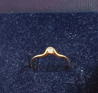 Sortija oro 18k con diamante
