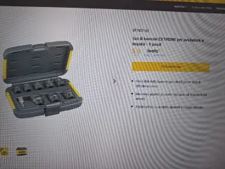 Set bussole DeWALT EXTREME 9 pezzi