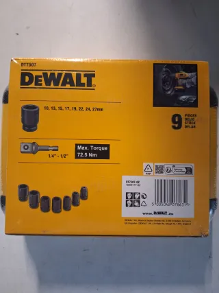 Set bussole DeWALT EXTREME 9 pezzi