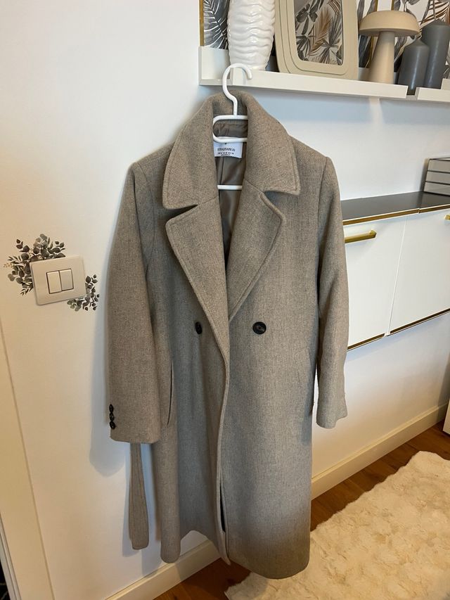 Abrigo beige talla M