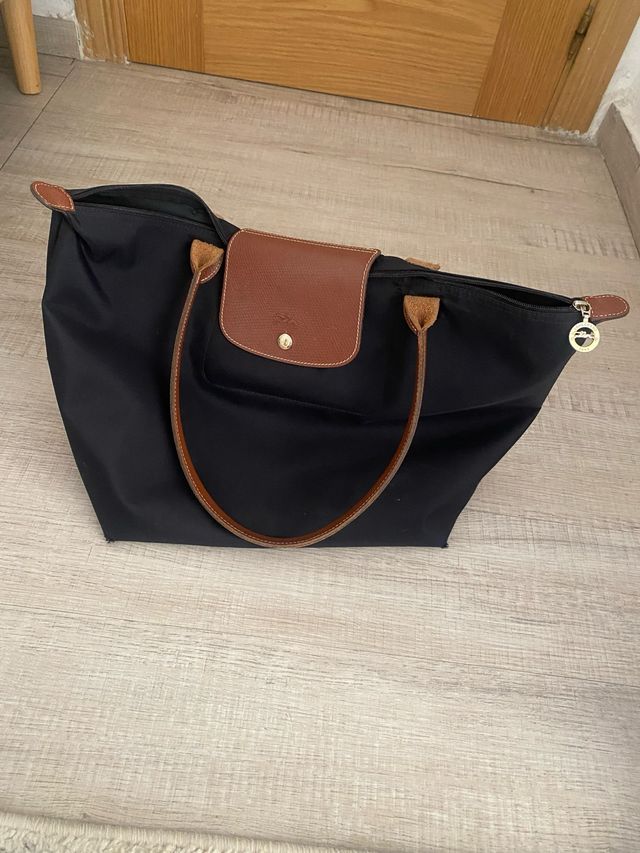 Bolsa Longchamp Negra y Marrón