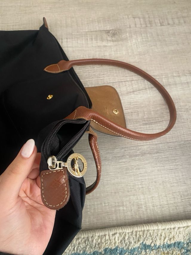 Bolsa Longchamp Negra y Marrón