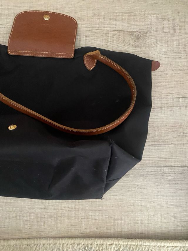 Bolsa Longchamp Negra y Marrón
