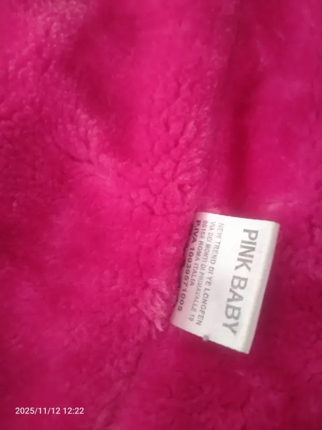 Chaqueta niña capucha rosa talla 3-4 años