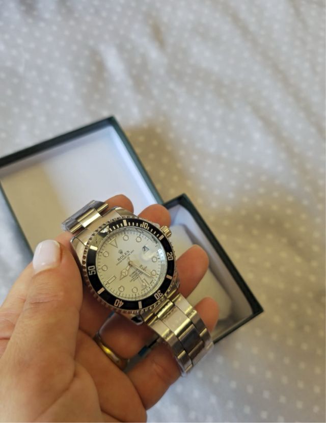 Reloj  Acero Esfera Blanca submarine blanco