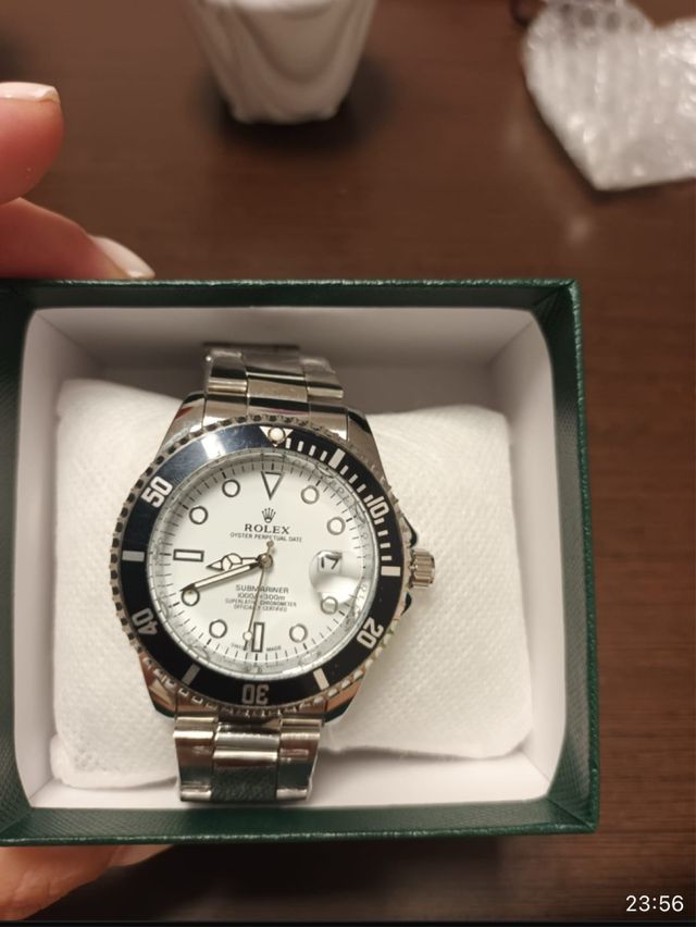 Reloj  Acero Esfera Blanca submarine blanco