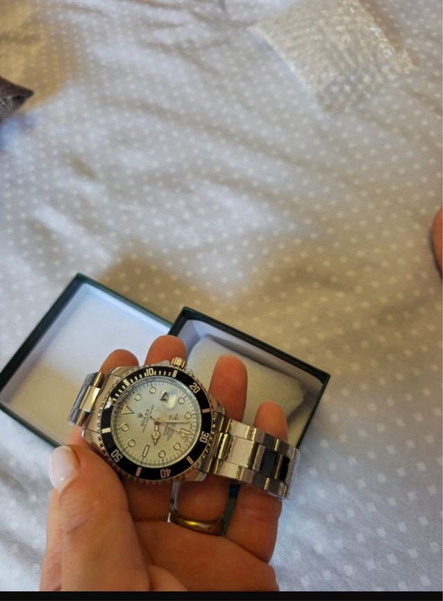 Reloj  Acero Esfera Blanca submarine blanco