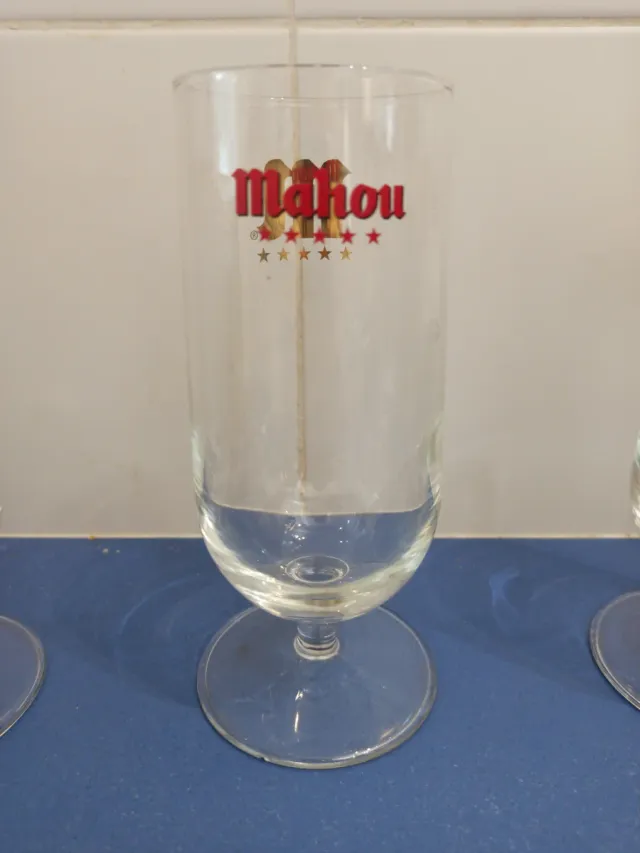 Lote 6 Copas Cerveza Mahou 33cl