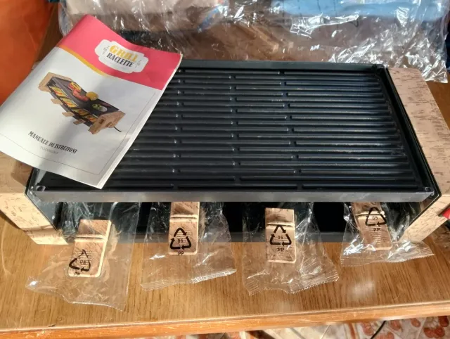 Piastra antiaderente per raclette