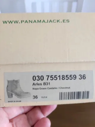 Botines Panamá Jack Marrones Talla 36