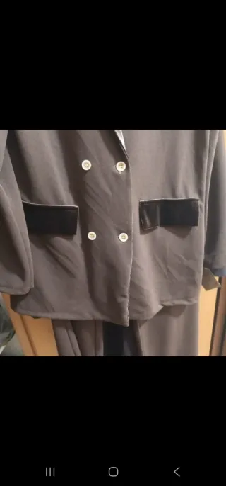 Traje de chaqueta mujer marrón,talla de S a L