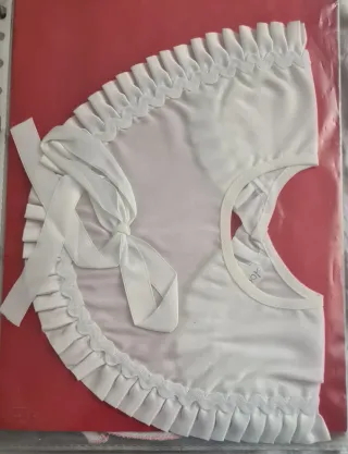 Lote 30 cuellos encaje beige y blanco