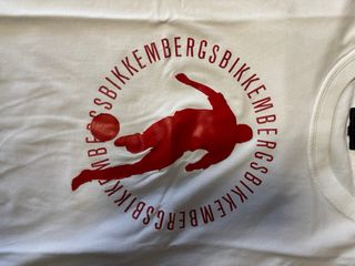 Camiseta Bikkembergs blanca con estampado