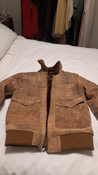 Cazadora ante peletería marrón