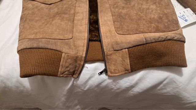 Cazadora ante peletería marrón