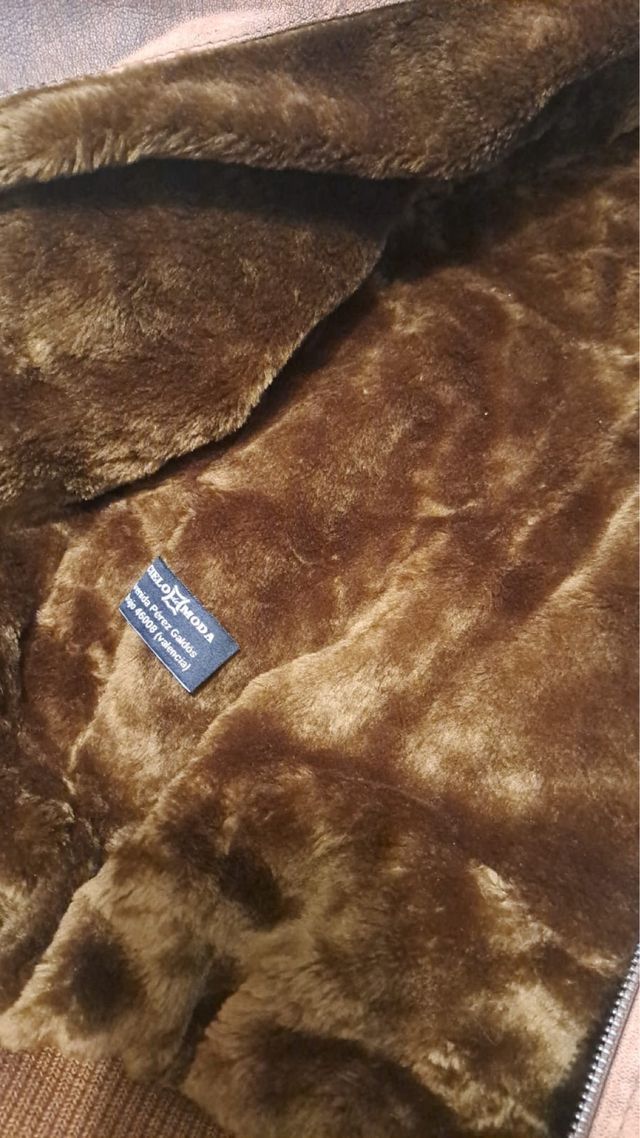Cazadora ante peletería marrón