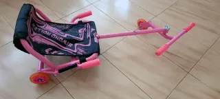 Patinete sentado rosa Biwond Roller