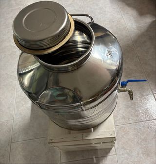 Bidone acciaio inox 30L con rubinetto