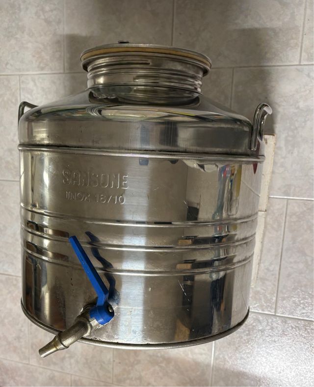 Bidone acciaio inox 30L con rubinetto