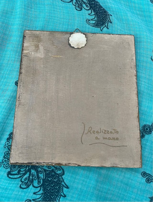 Quadro Natività fatto a mano vintage