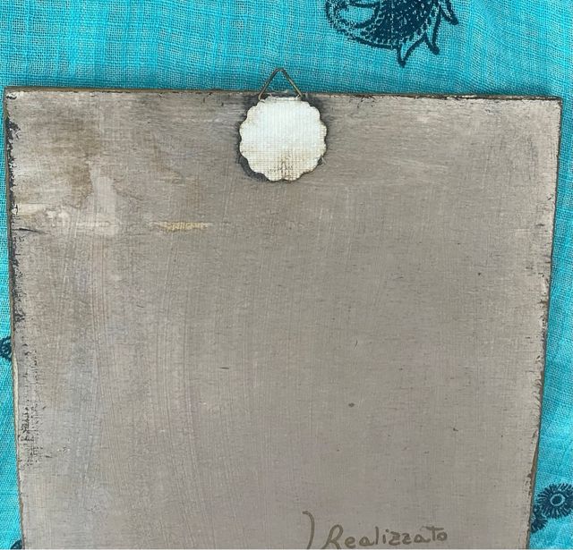 Quadro Natività fatto a mano vintage