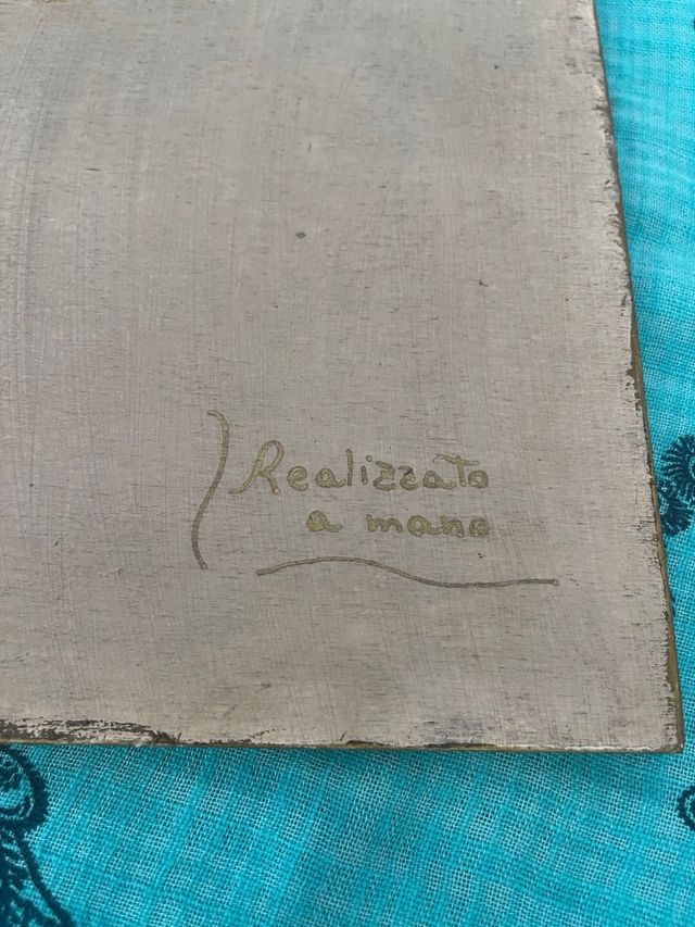 Quadro Natività fatto a mano vintage