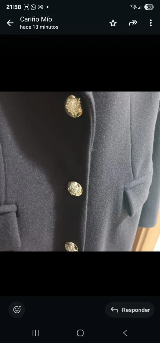 Abrigo largo mujer marrón