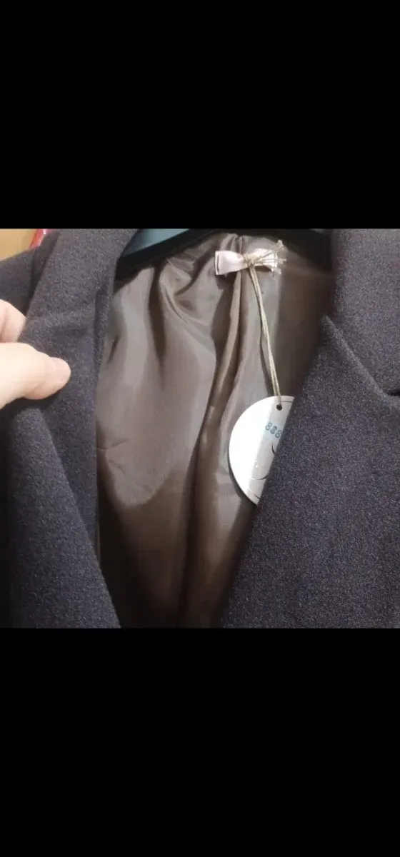 Abrigo largo mujer marrón